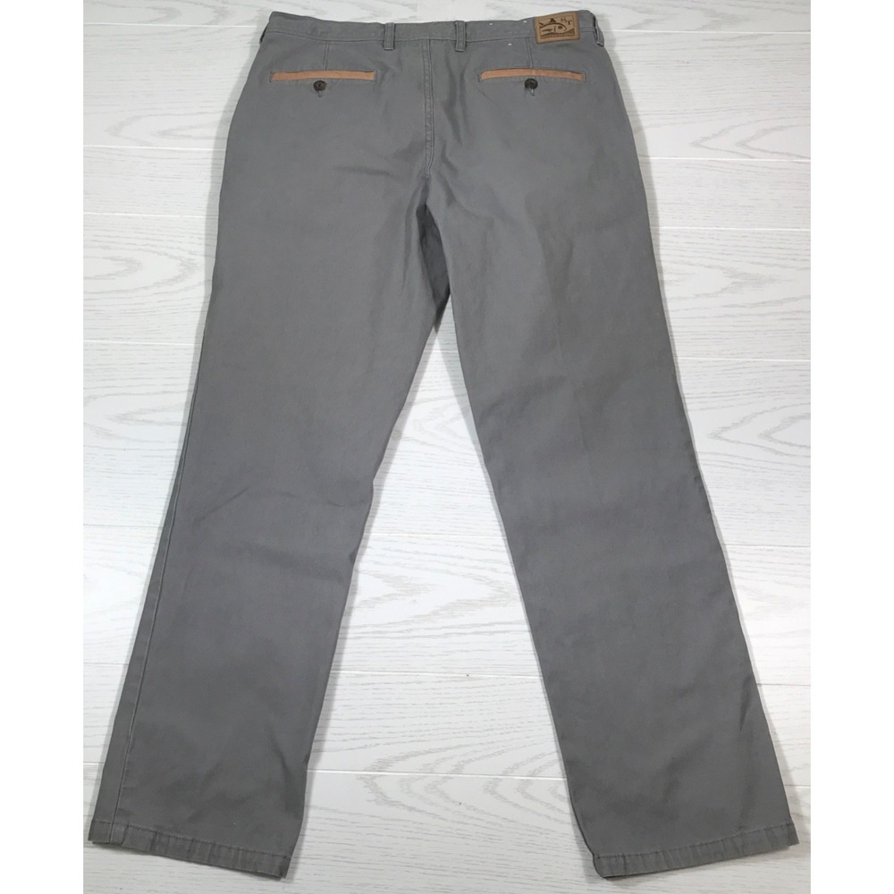 Southern Tide RT 7 Chino Pants Mens 34x32 Regular Fit Straight Leg Gray Preppy
